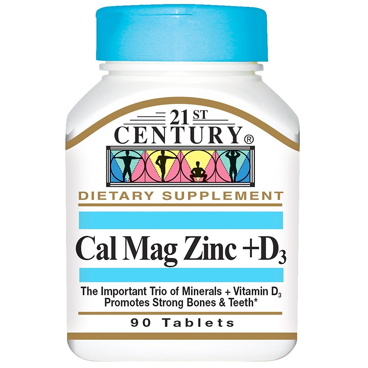 21st Century Cal Mag Zinc D3 90 Tablets