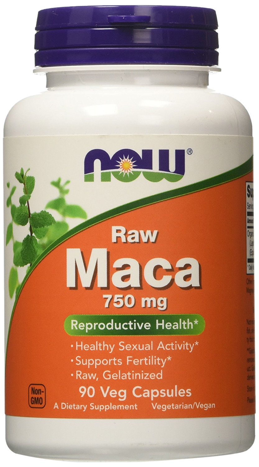 Now Foods Raw Maca Reproductive Health 750 Mg 90 Veg Capsules