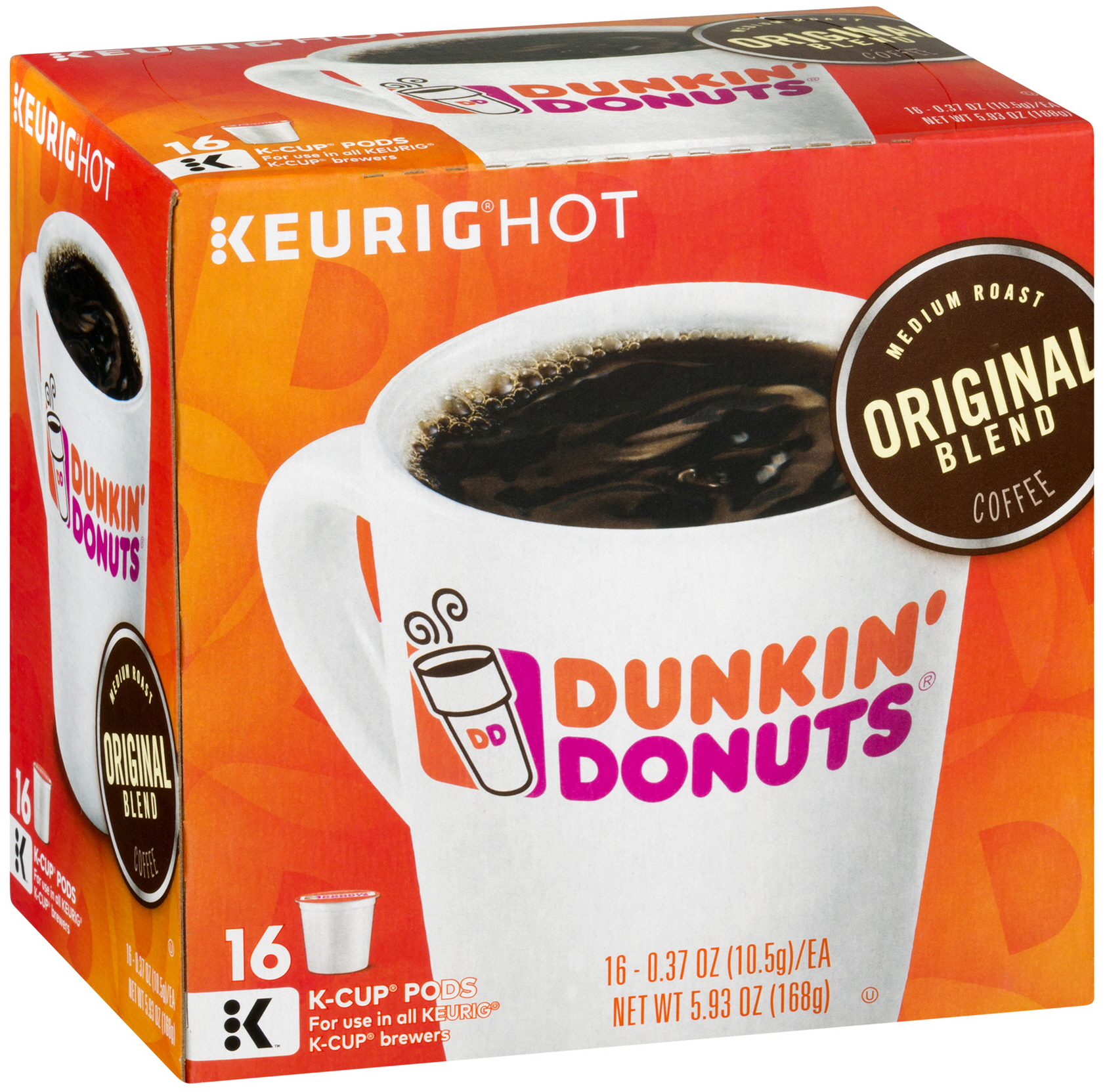 dunkin coffee caffeine content