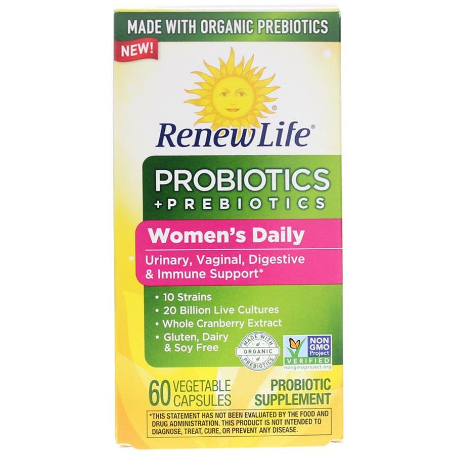 Renew Life Womens Daily Probiotics Organic Prebiotics 60 Vegetable Capsules 6279